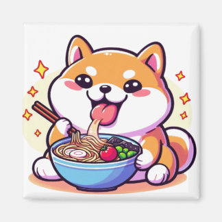 Aimant Ramen Shiba Inu – Des vibrations mignonnes 