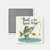 Aimant Ramenez les bonnes vibrations (Recto/Verso)