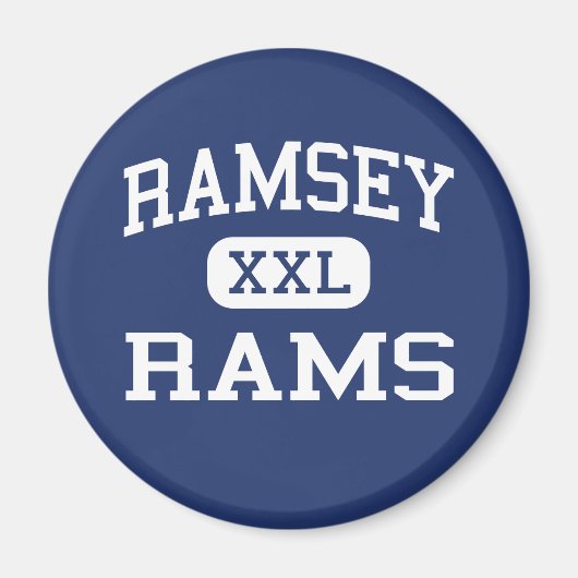 Aimant Ramsey - Rams - Lycée - Ramsey New Jersey (Devant)