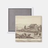 Aimant ranch de moutons de Deer Creek (Recto/Verso)