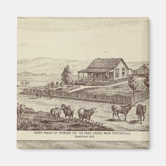 Aimant ranch de moutons de Deer Creek (Devant)