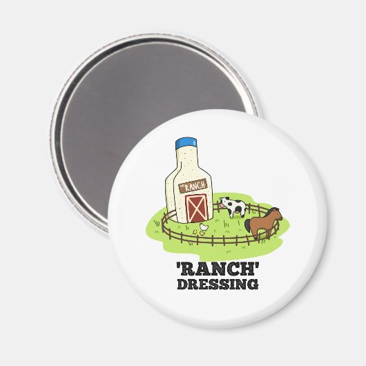 Aimant Ranch Dressing Funky Food Pun (Recto/Verso)