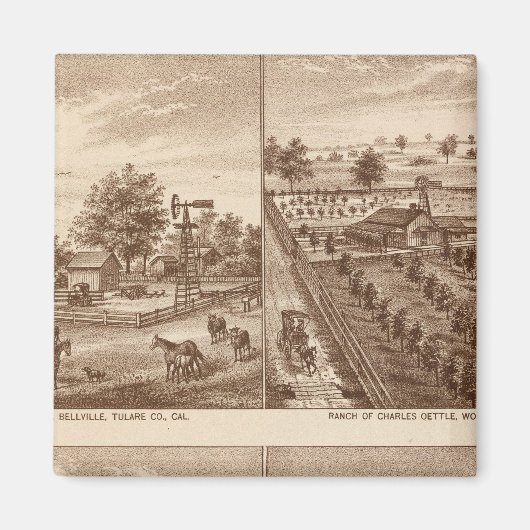 Aimant Ranches, écuries, Tulare Co, Cal (Devant)