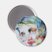 Aimant rand ayn - portrait aquarelle (Recto/Verso)