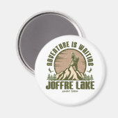 Aimant Randonnée du lac Retro Joffre (Recto/Verso)