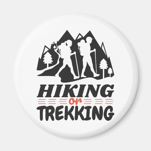Aimant Randonnée ou trekking (Devant)