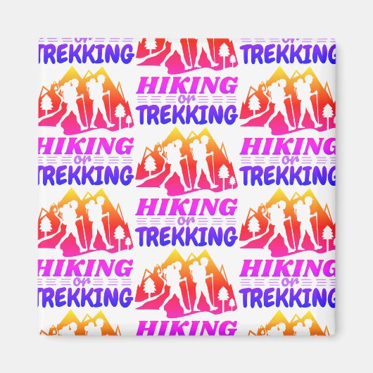 Aimant Randonnée ou trekking (Devant)