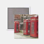 Aimant Rangée de cabines téléphoniques à l'arrière du Roy (Recto/Verso)