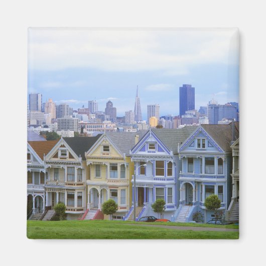 Aimant Rangée de maisons victoriennes (Devant)