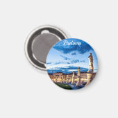 Aimant Rangée de statues illuminées à Padova (Recto/Verso)