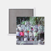 Aimant Rangées de petites statues de moines Jizo avec des (Recto/Verso)