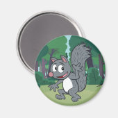 Aimant Ranger Rick | Écureuil gris (Recto/Verso)