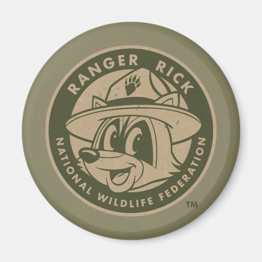Aimant Ranger Rick Logo de Rick Khaki (Devant)
