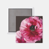 Aimant Ranunculus rouge (Recto/Verso)