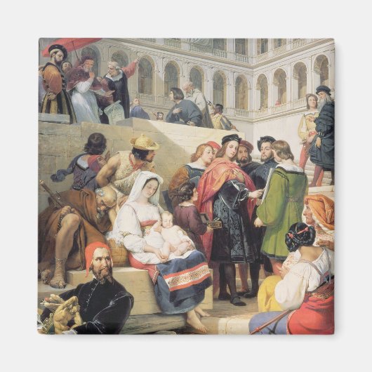 Aimant Raphael au Vatican, 1832 (huile sur toile) (Devant)