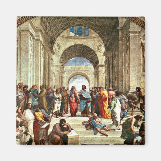 Aimant Raphael : École d'Athènes peinture (Devant)