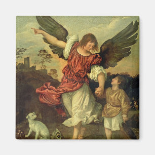 Aimant Raphael et Tobias, 1507-8 (huile sur panneau)