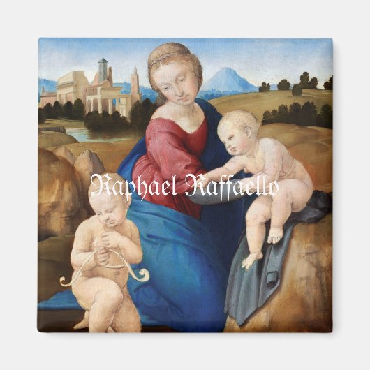 Aimant Raphael Raffaello Madonna et bébé Saint (Devant)