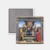 Aimant Raphael Raffaello Madonna et l'enfant intronisé (Recto/Verso)