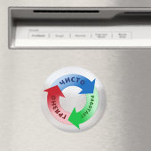 Aimant Rappel Du Lave-Vaisselle En Robe En Russe (In Situ (Lave-vaisselle))