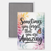 Aimant Rappel Extraordinaire - Citation Inspirationnelle (Recto/Verso)