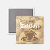 Aimant Rappel Ne Sautez Pas Le Petit Déjeuner (Recto/Verso)