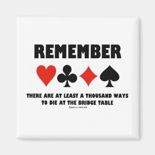 Aimant Rappelez-Vous Au Moins Mille Façons De Mourir À Br