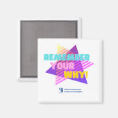 Aimant Rappelez-vous votre Pourquoi l'aimant (Recto/Verso)