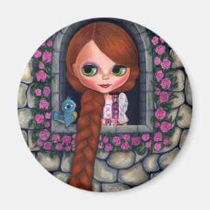 Aimant Rapunzel Big Eyes Girl