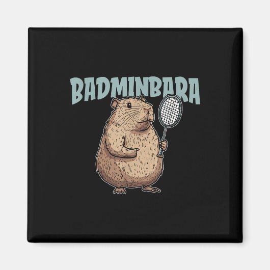Aimant Raquette de Badminbara Shuttle - Équipe de badmint (Devant)