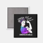 Aimant Rare Disease Warrior (Recto/Verso)