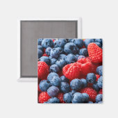 Aimant Raspberries et Blueberries (Recto/Verso)