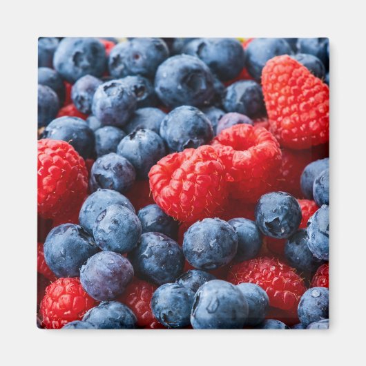 Aimant Raspberries et Blueberries (Devant)