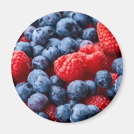 Aimant Raspberries et Blueberries (Devant)