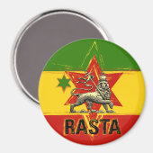 Aimant Rasta Irie Lion de Juda (Recto/Verso)