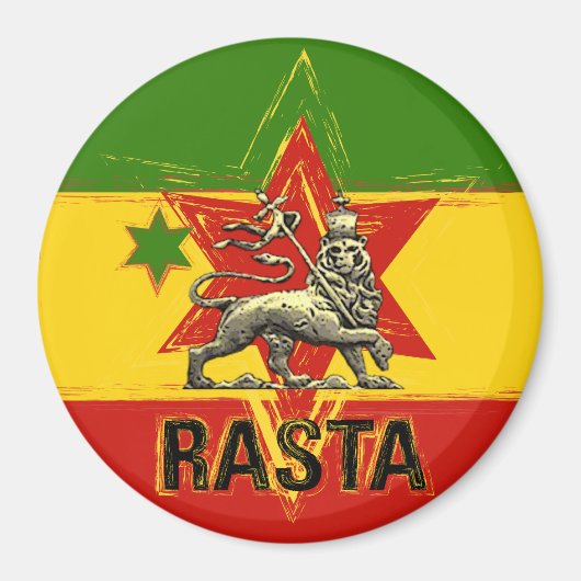 Aimant Rasta Irie Lion de Juda (Devant)