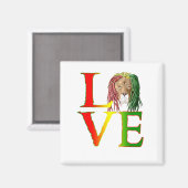 Aimant Rasta Lion (Recto/Verso)