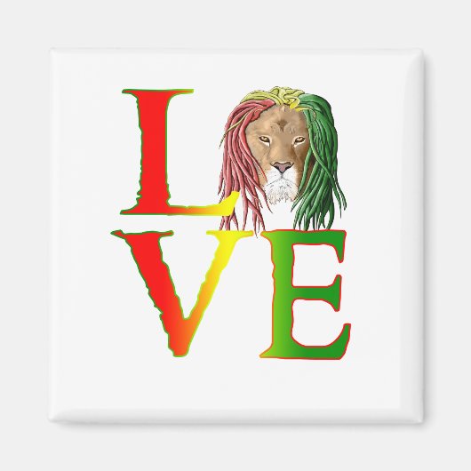 Aimant Rasta Lion (Devant)