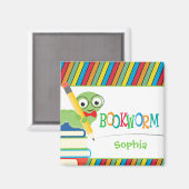 Aimant Rat de bibliothèque mignon s'asseyant sur des (Recto/Verso)