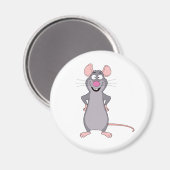 Aimant rat drôle (Recto/Verso)