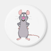 Aimant rat drôle (Devant)
