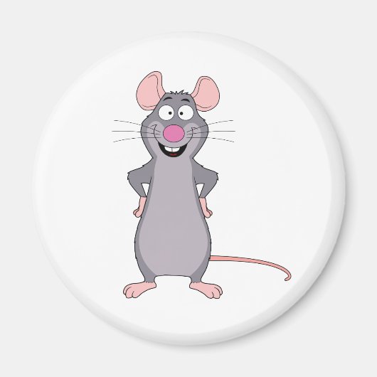 Aimant rat drôle (Devant)