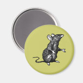 Aimant "rat face" - Customisé (Recto/Verso)