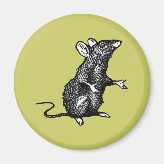 Aimant "rat face" - Customisé (Devant)