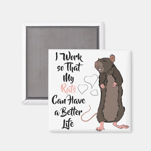 Aimant Rat Lover (Recto/Verso)