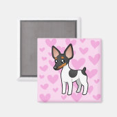 Aimant Rat Terrier / Toy Fox Terrier Love (Recto/Verso)