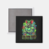 Aimant Raton de gym musclé Bodybuilder Graffiti Workout F (Recto/Verso)