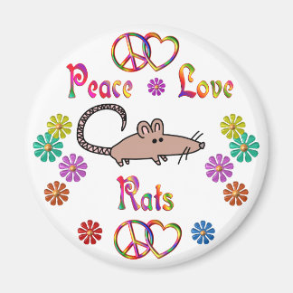 AIMANT RATS D'AMOUR DE PAIX