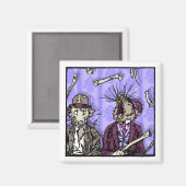 Aimant Rats et os - Pop Goth Nightmare Surreal (Recto/Verso)