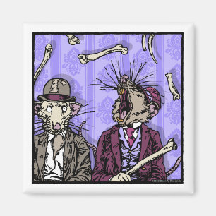 Aimant Rats et os - Pop Goth Nightmare Surreal